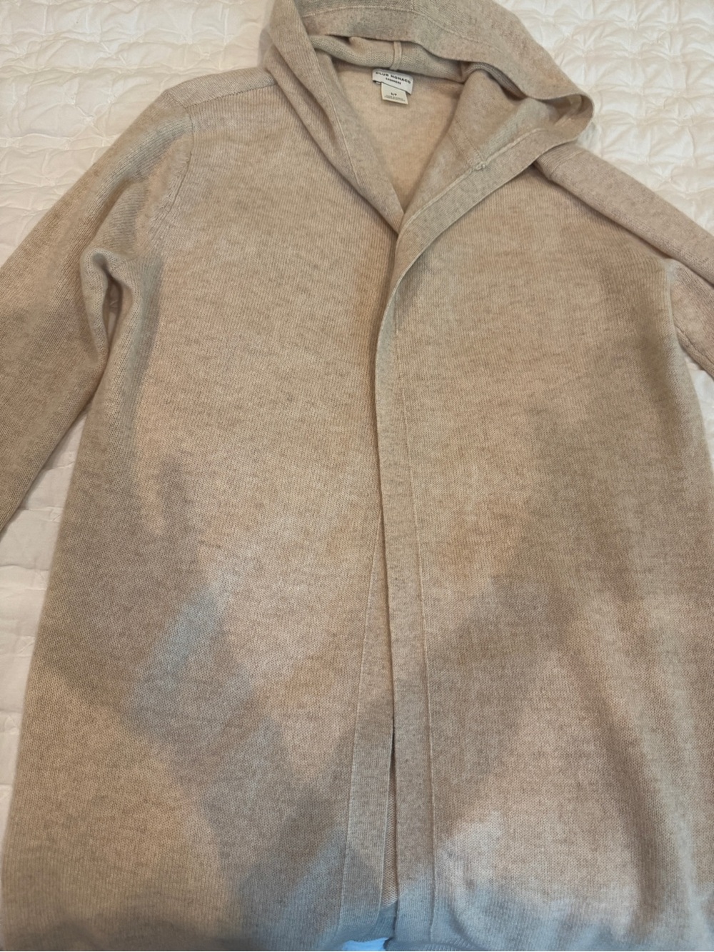 Club Monaco Cashmere Hooded longline sweater - Beige
